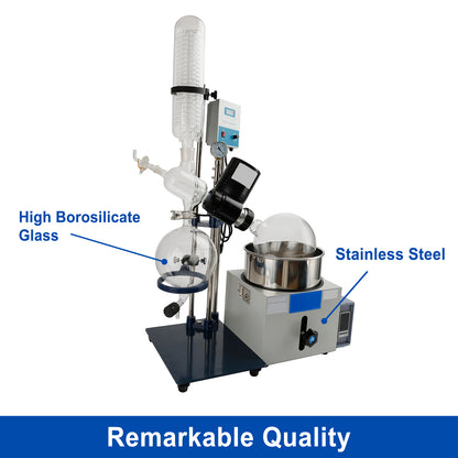 5L Rotary Evaporator Rotavapor Vacuum Evaporation Digital Water Bath Lab