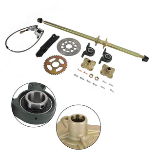 Various ATV Quad Go Kart Rear Live Axle Kit Sprocket Brake Wheel