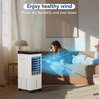 3-IN-1 Evaporative Air Cooler Conditioner w/ Remote Control Fan & Humidifier