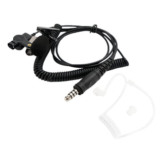 7.1-A3 Single listening Transparent Air Tube Earphone In-ear 7.1mm Headset w Mic