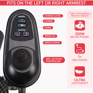 360W Electric Wheelchair – Lightweight Folding Power Chair for Adults & Seniors