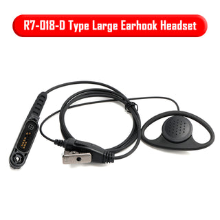 R7-018-D Type Large Earhook Headset For R7 R7A MXP600 ION APXN70 APXN50 APXN30