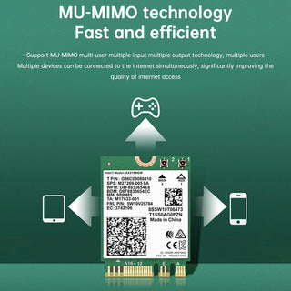 AX210 Module Bluetooth 5.2 Built-in Wireless Gigabit Network Card Supports WIFI6