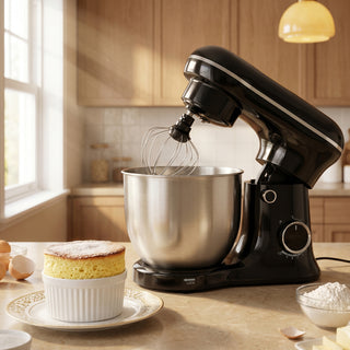 5.5Qt Stand Mixer 3-In-1 Kitchen Mixer with Flat Beater Balloon Whisk Electric dough mixers are suitable for home use. Dough Hook