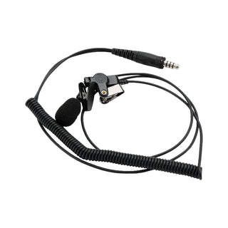 7.1-A3 Single listening Transparent Air Tube Earphone In-ear 7.1mm Headset w Mic