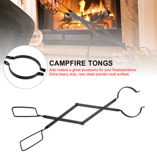 26 Inch Firewood Tongs Firewood Handling Tool Camping Fireplace