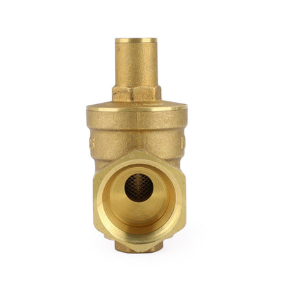 DN25 1" Brass Adjustable Water Pressure Reducing Regulator Valves With Gauge Generic