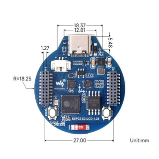 ESP32 S3 Development Board IPS Screen WIFI Bluetooth 240Mhz Operating Frequency