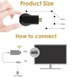 4K M4 Plus HD Media Player TV Cast Stick WIFI Display Receiver Dongle