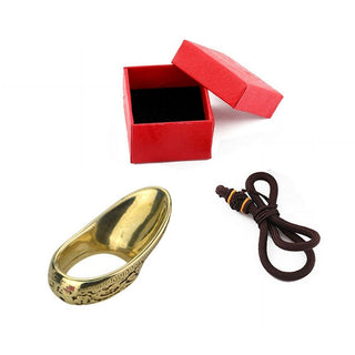 Archery 17mm Copper Thumb Ring Finger Guard Bow Hunting Gear