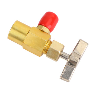 Refrigerant AC Can Bottle Tap 1/2ACME Thread Alloy Adapter Opener Valve