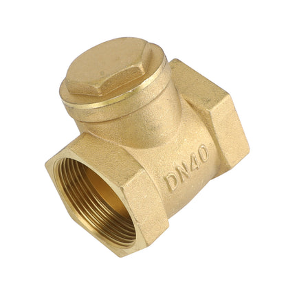 1-1/2" Female Thread Brass Horizontal DN15 One-Way Non-Return Swing Check Valve