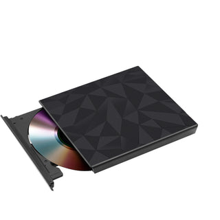 Usb 3.0 Type-C External Dvd Rw Cd Drive Burner Big Drill Face For Laptop Pc Blk