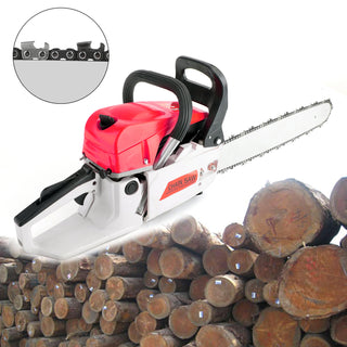 Gasoline Chainsaw – 62CC 52Cc, 2 KW- Sawing Cutting Pruning and Trimming Wood Powered Engine 2 Cycle