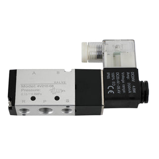 Pneumatic Electric Solenoid Air Valve 4V210-08 Dc24V 2 Position 5 Way PT 1/4"