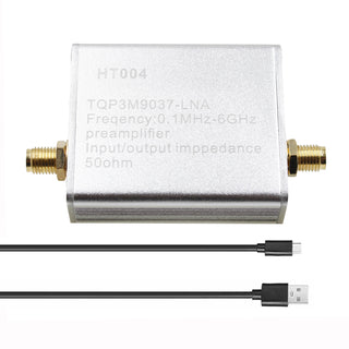 Full Band Low Noise Amplifier 20dB High Gain Power Preamplifier HT004 100K-6GHz