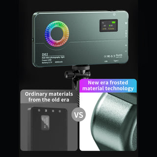 D02 RGB Fill Light Video Camera Mobile Phone Live Full-Color Led Fill Light