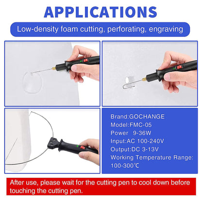 4in1 Foam Cutter Electric Cutting Machine Pen Tools Kit 100-240V With Adaptor