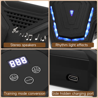 Colorful LED Music Punching Machine with Gloves – Bluetooth Boxing Trainer Wall-Mounted for Adults Perfect for Home & Office Workouts