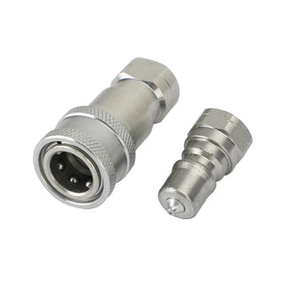 1 Sets 1/4" NPT ISO 7241-B Quick Disconnect Hydraulic Couplings / Couplers