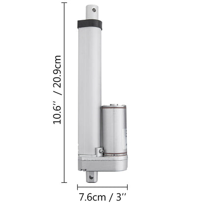 6" Stroke Linear Actuator DC12V Electric Motor 900N Waterproof Heavy Duty 150mm