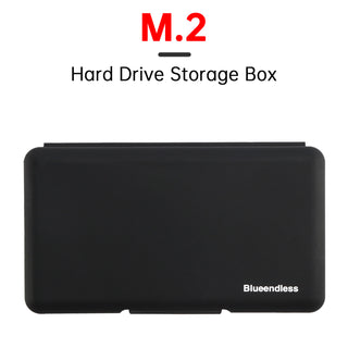 M2 Hard Drive Protection Box Solid State Drive Box Shockproof Waterproof Black