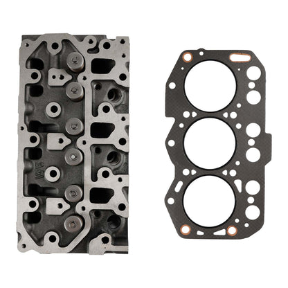 Complete Cylinder Head & Full Gasket Kit Compatible With Yanmar 3TNV76 Engine Generic