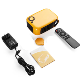 A2000 Mini Portable Projector LCD 800 lumen Projectors Home Theater Yel US Plug
