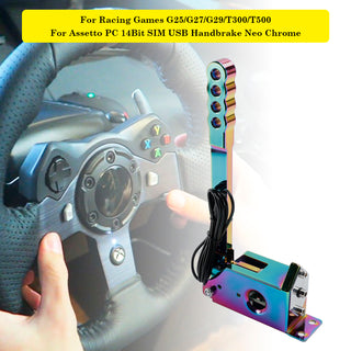 For Racing Games G29/T300/T500 For Assetto PC 14Bit SIM USB Handbrake Neo Chrome