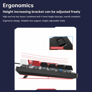 104Key Wired Mechanical Linear Switch Gaming Keyboard Hot-Swappable Customizable