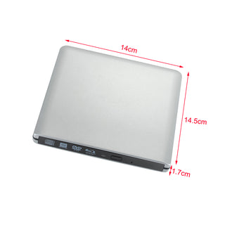 6X Burner External BD-R BD DVD CD RW Disc Writer Laptop Movie Player