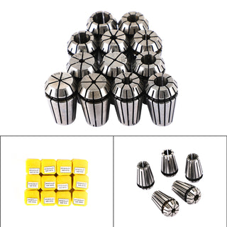 12Pcs ER16 Spring Collet 1/32"-3/8" For CNC Milling Lathe Tool Workholding