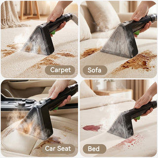 Portable Carpet Cleaner Machine Dual-Water Tank 16Kpa Upholstery Cleaner