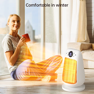 Space Heater with Adjustable Thermostat 1500W PTC Ceramics Desktop Heater touch screen with remote control