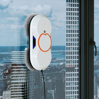 Double Automatic Water Spray Tiles for High Windows Glass Doors (Indoor & Outdoor) Smart Window Cleaning Robot with 5600Pa Suction Power