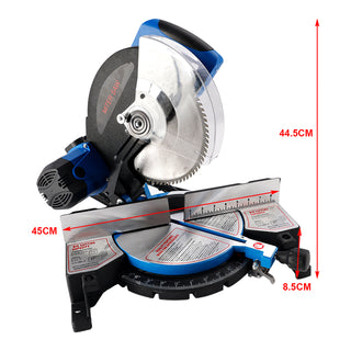 High precision10-Inch Single-Bevel Sliding Compound 0-45 Bevel Miter Saw 60hz