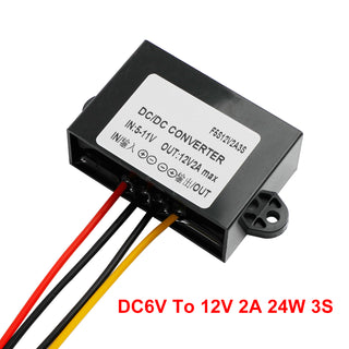 DC-DC 6V-12V 1-3A Step Up Power Supply Converter Regulator Waterproof