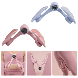 Home Fitness Equipment for Hip Arm shaping equipment Thigh Trainer Inner Thigh Exerciserfor Women Leg 360°Adjustable Pelvic Floor Muscle Trainer with LED Display