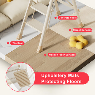 4 Step Folding Ladder with Anti-Slip Pedal/Handrails Portable Stepladder