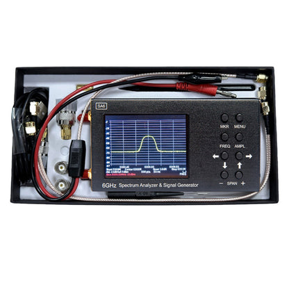 SA6 6GHz Handheld Portable 3.2" Spectrum Analyzer Signal Generator 35-6200MHz Generic