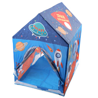 Blue Space Shape Tent Large Playhouse Kid Play Tent Indoor And Outdoor Game