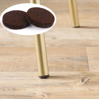 80 Piece Self-Stick Furniture Felt Pads for Hard Surfaces Brown