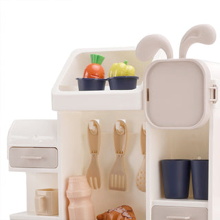 Kids Kitchen Play Set-Interactive Mist & Light Kitchen with Water Circulation Perfect Gift for Boys & Girls Ages 3+ (Green)