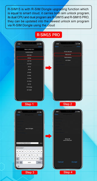 R-SIM15 Nano Unlock RSIM Card Fit for iPhone 13 Pro XS MAX XR 8 IOS 14.7