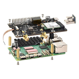 Raspberry Pi 5 PCIe to M.2 E Key Supports USB Bluetooth Connection Adapter Board