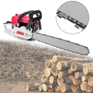 22"  Chainsaw Gas Power, 52CC GasolineCutting Wood Gas Sawing Aluminum Crankcase Set
