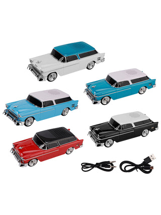 WS-1955 Bluetooth Replica Speaker Retro Speaker Car Design HD Sound TWS FM Radio