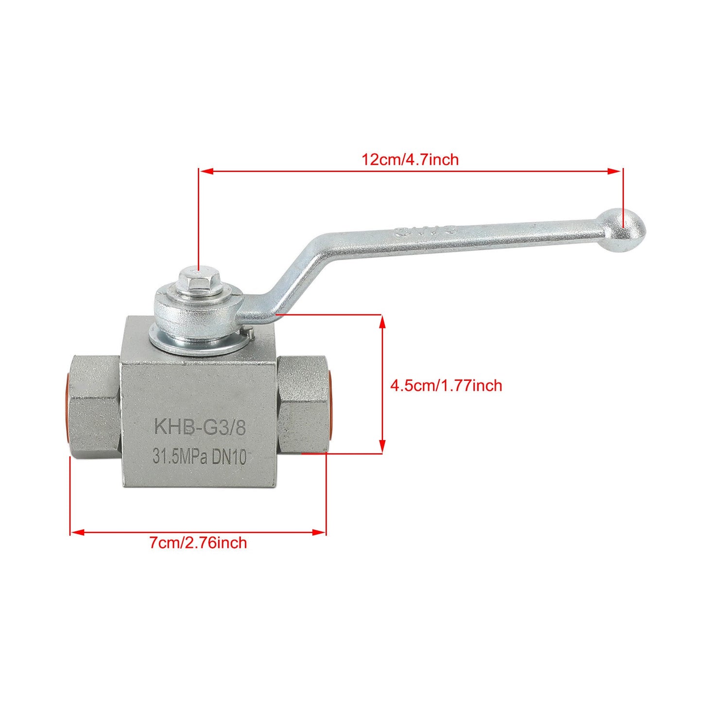 2 Way Hydraulic Ball Valve 1/4" NPT Female High Pressure Ball Valve Generic