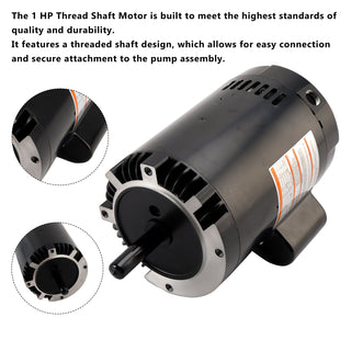 B128 Replacement Pool Motor 1 HP 115V/230V Pool Pump Motor
