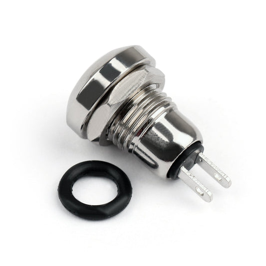 8mm Mini 1NO 2Pin Metal Momentary Push Button Switch 3A/250V For Car/Boat/DIY Generic